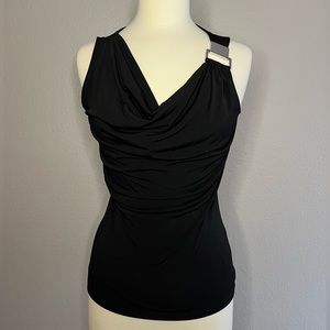 Michael Kors Black Top with Silver Buckle detailing